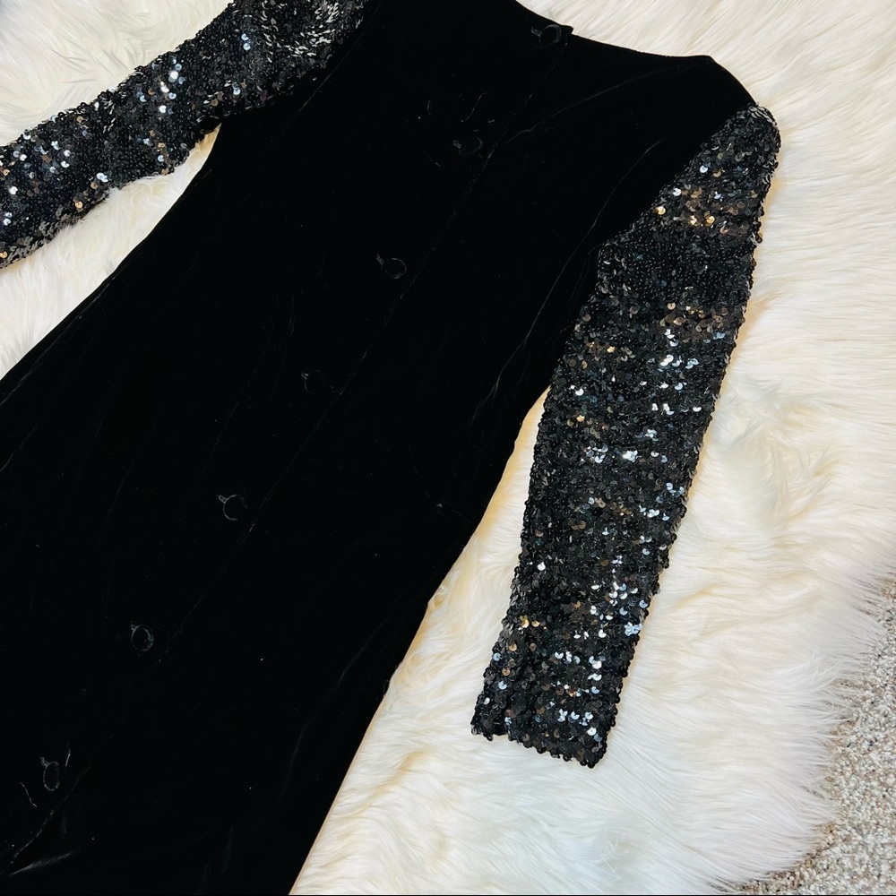 Vintage Jo Ed Sophisticates Union Made Black Dress - Picture 6 of 14